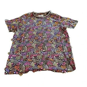 Fresh Prints of Bel-Air Mens Shirt Size Medium 90s Vintage Geometric Pattern